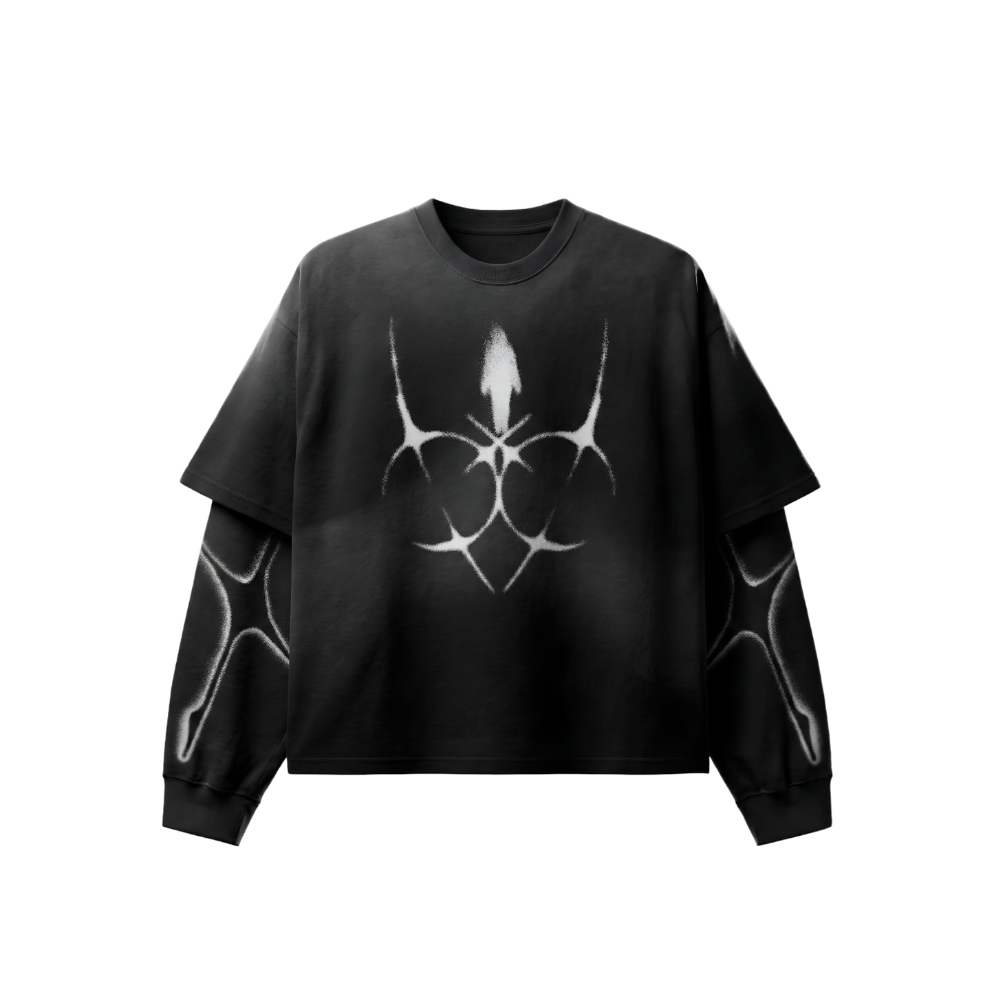 Aurx THUG CLUB Tribal Tree Sleeve long sleeve t-shirt
