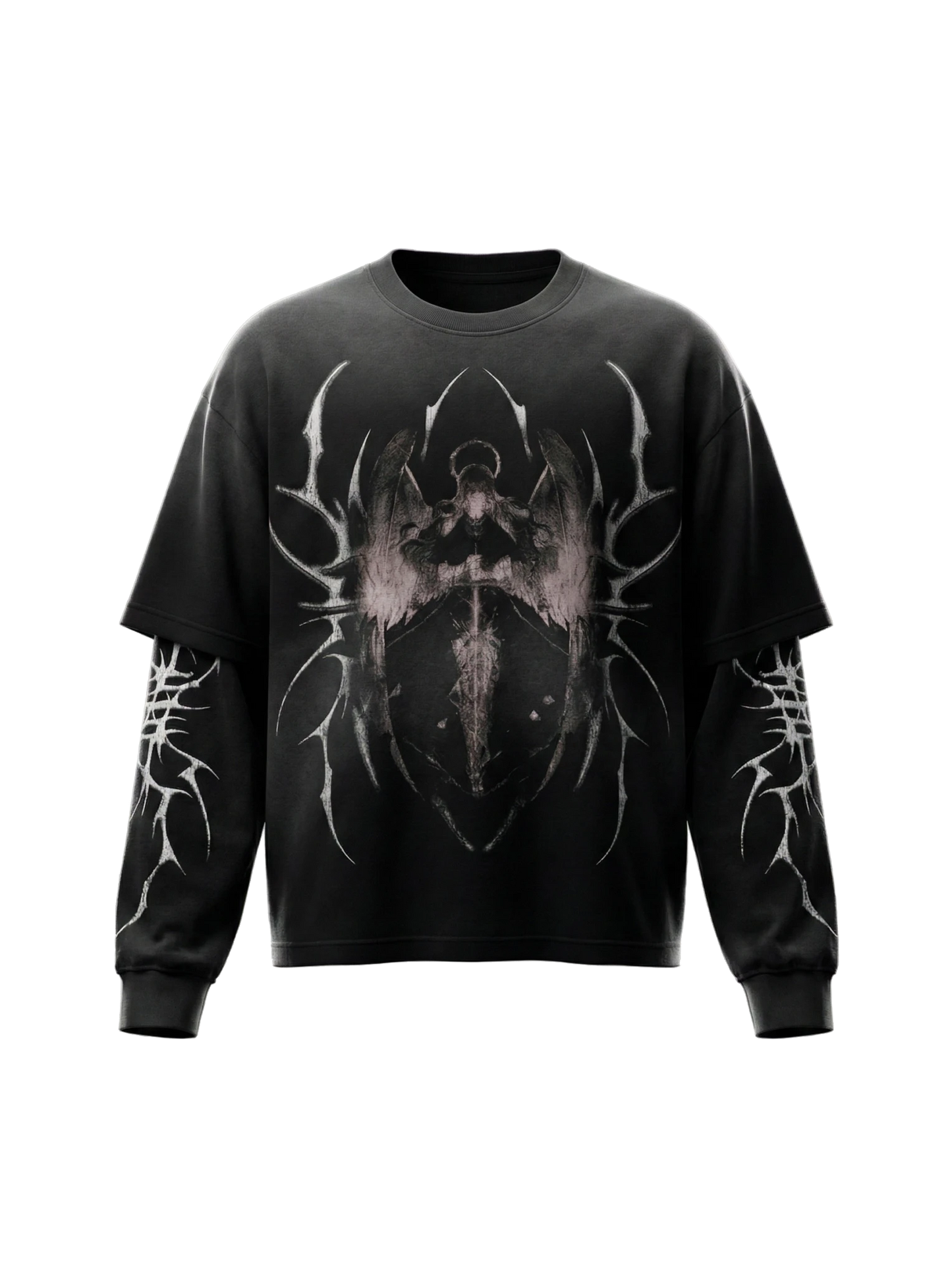 AURX Obsidian Seraph Crewneck