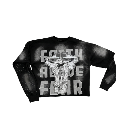AURX “Faith Above Fear” Layered Tee