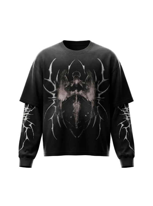 AURX Obsidian Seraph Crewneck